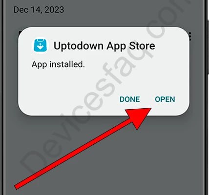 Open after install
